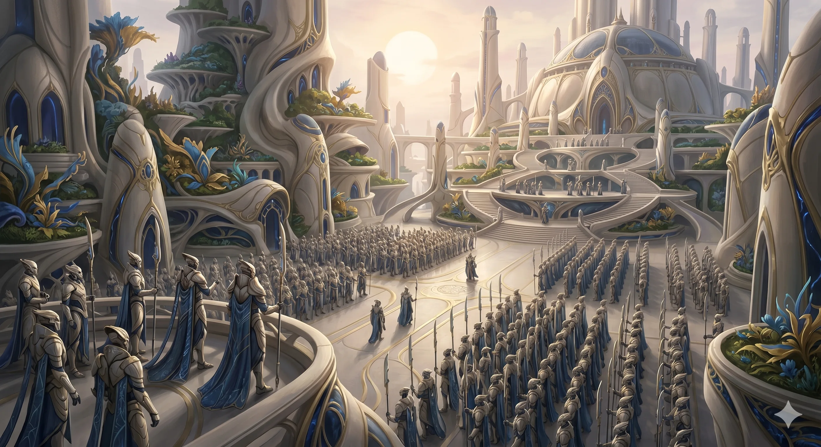 Nobles araziens dans la capitale impériale d’Araze