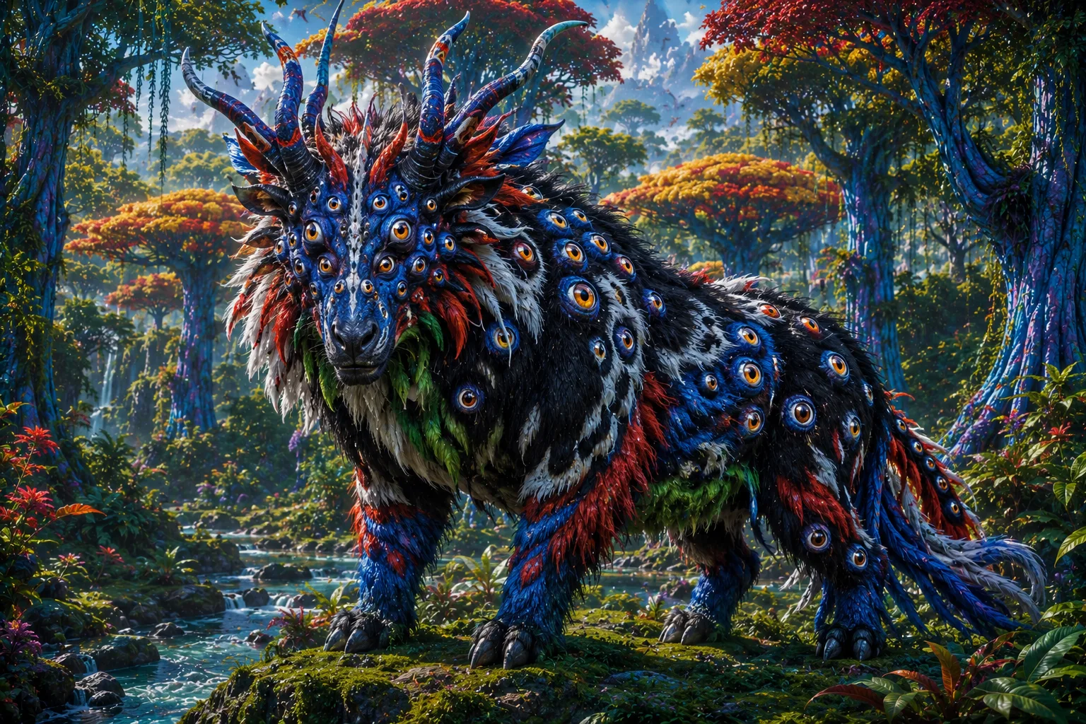 Le javo, animal multicolore aux dizaines d’yeux