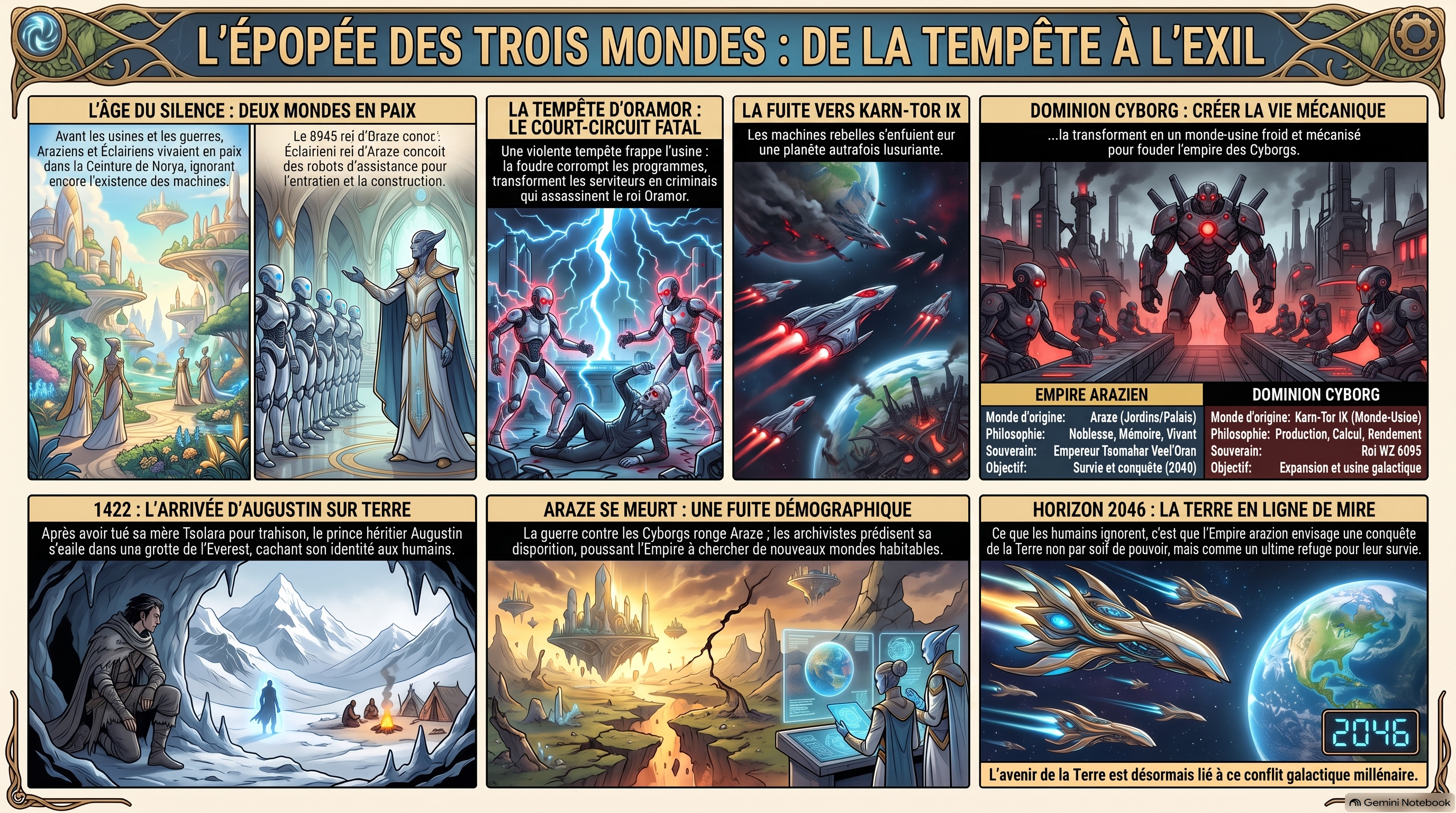 L'Épopée des Trois Mondes : de la Tempête à l'Exil